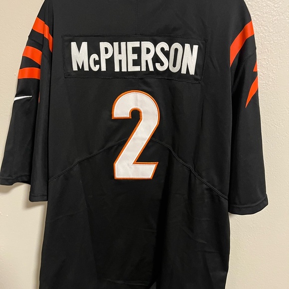 NFL Bengals #2 Black and Orange Team Jersey - Picture 4 of 4